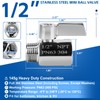 SKLSSVF 2Pcs Shower Head Shut off Valve, 304 Stainless Steel