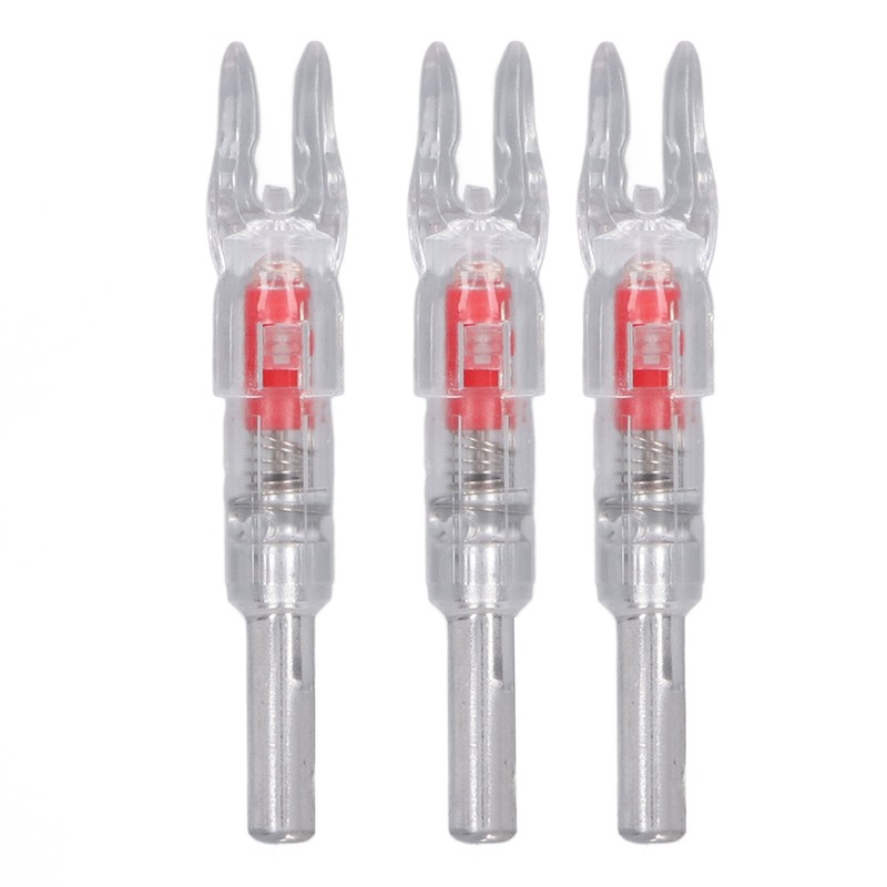 3PCS Lighted Nocks for Arrows Automatic Lighting 6.2mm Internal Diameter