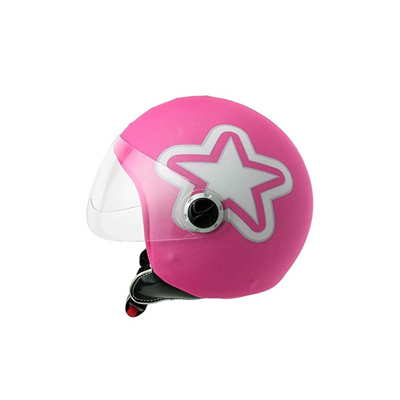 Motorcycle helmet cover Star Pink
