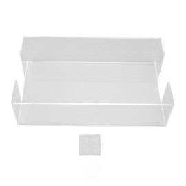 Napkin Tray Storage Holder Transparent Acrylic Modern 9.5x5.5x2.5in Large Capacity Napkin Dispenser for Party Kitchen