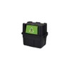 Rubbermaid Recycling Bin with Swing Lid, 14-Gallon, Black Stackable Lid