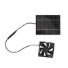 Solar Panel Fan Exhaust Air Ventilation Heat Dissipation Tool for