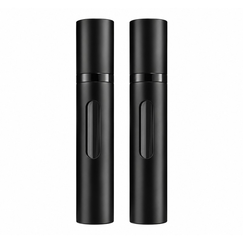 2-Pack Refillable Perfume Atomizer Bottles for Travel – 5ml/10ml Bottom-Fill