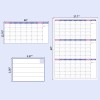 BooQool Large Dry Erase Calendar for Wall - Undated 3