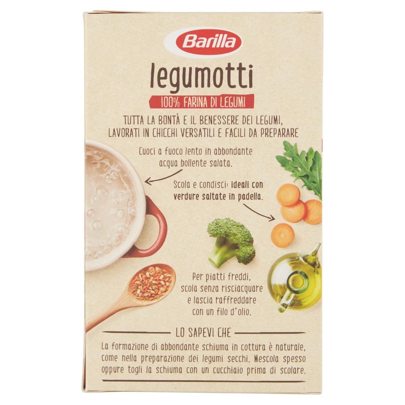 Barilla Legumotti Lenticchie Rosse, Ceci e Piselli, Ricchi di Proteine