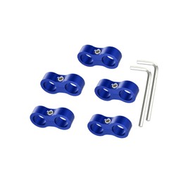 Partuto AN8 Car Auto Hose Separator Clamp Fuel Line Connector Kit Blue Replacement
