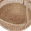 Hanging Fruit Basket Rattan 3 Tiers Multifunctional Foldable Elegant Style