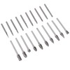 20Pcs Tungsten Carbide Carving Bits Double Cut Rotary Burr Set