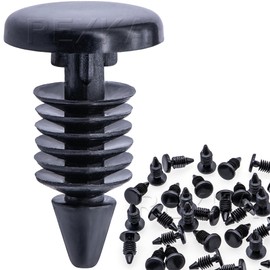 Rexka 50pcs Fits Dodge Truck Trim & Weatherstrip Clips- Fit 3/16" Hole- 3/8" Head Dia - Dodge Ram Chrysler GM 2964547