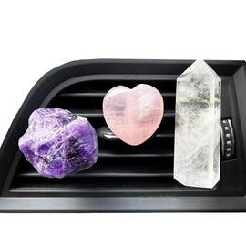 MOLISTONE Car Protection Crystal Kit- Crystal Car Accessories - Car Charms - Car Ornament -Crystal Gifts for Women - Car Vent Accessories