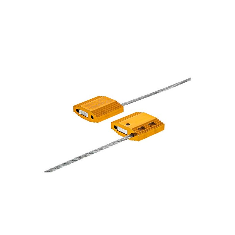 12 Inch Gold Pull Tight Galvanized Steel Cable Seal with