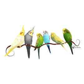 CafePress Parakeets & Cockatiels Throw Blanket Super Soft Fleece Plush Throw Blanket, 60"x50"