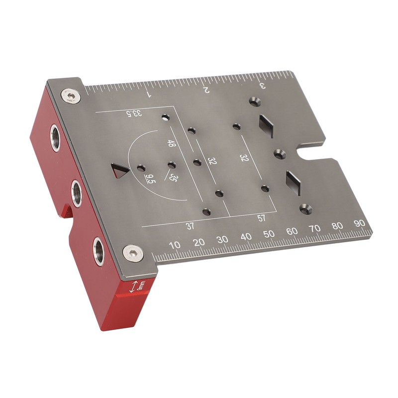 Hinge Hole Drilling Locator Aluminum Alloy Cabinet Door Hinge Mounting