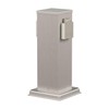 ledscom.de ledscom.de Garten Steckdosens?ule Polly f1r au?en, IP44, 2-Fach, Edelstahl,