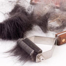 14-Blade Coat King Rake Pet Undercoat Rake,Professional Pet Dematting Comb Grooming Stripping Tool for Dogs and Cats (6.2cm)