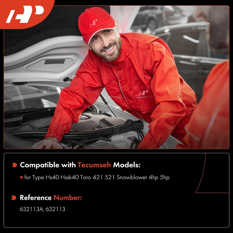 A-Premium 632113 Carburetor Compatible with Tecumseh Hs40 Hssk40 Snowblower 4HP