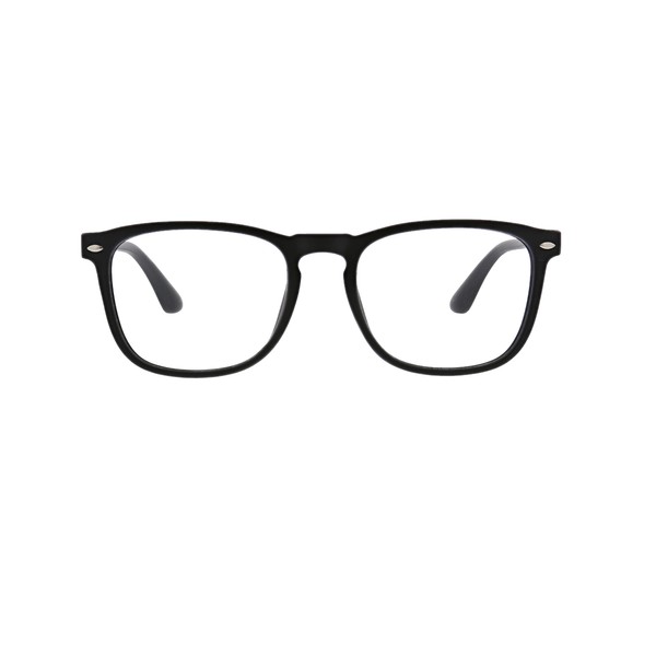 Peepers by PeeperSpecs unisex adult Dylan Focus Blue Light Filtering Reading Glasses, Black, 53 mm US