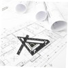 SHINEOFI 1 Set Carpenter Square Ruler Durable Woodworking Measuring Tool