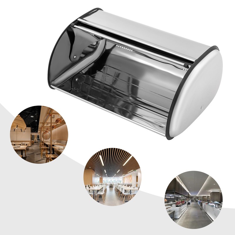 Felievy Stainless Steel Bread Box for kitchen, Bread Bin Bread