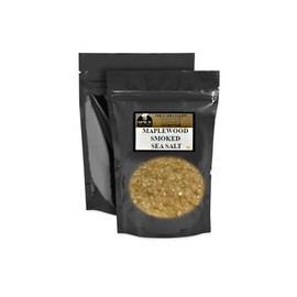 Maple Smoked Sea Salt - 10 oz. Bag - KOSHER - (Various Flavors and Small & Bulk options available) - Smoked Sea Salts