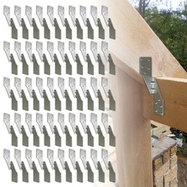 YOUYIKOO 50 Pack Hurricane Ties for Rafters,Hurricane Straps Brackets with Strong Galvanized Powder-Coated,Trusses/Rafters Ties,Hurricane Clips,Rafter Hanger