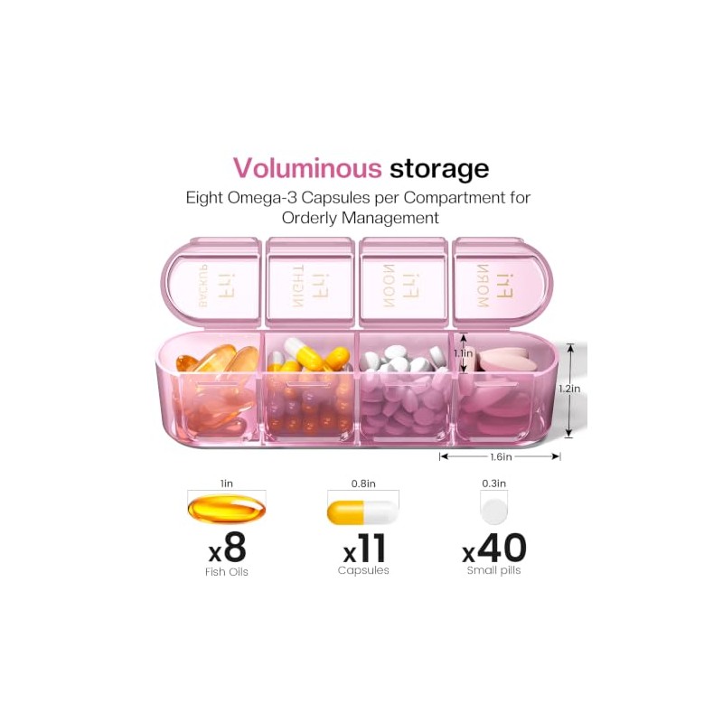 Zoolion Weekly Pill Box 7 Day 4 Times a Day