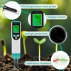 Txkrhwa Food pH Meter Probe Digital Soil pH Tester Automatic