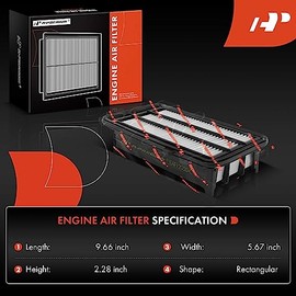 A-Premium - Filtro de aire para motor y cabina de 2 piezas con carbón activado compatible con Honda CR-V CRV 2017-2022, Civic 2016-2021 1.5L