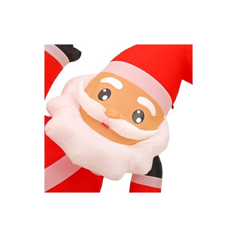 National Tree Company First Traditions Inflatable Waving Cheeky Santa, Includes