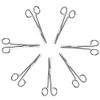 SurgicalOnline 8pcs Straight Mayo Scissors Surgical Instruments Economy Grade 6.75"