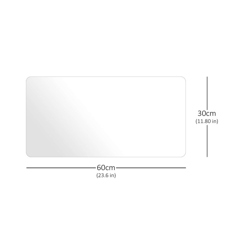Clear Desk Mat, Non-Slip PVC Clear Desk Protector Mat with