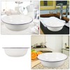 Healeved Enamel Wash Basin 28cm Large Enamel Mixing Bowl Face