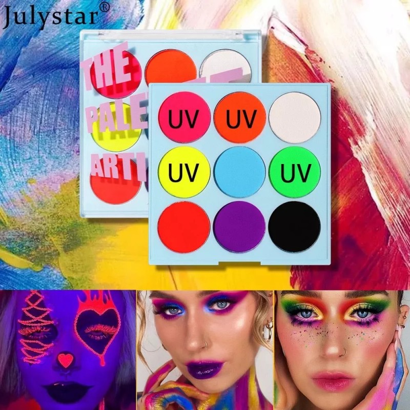 Fit Colors Lindo Kit Maquillaje Neon Brilla En La Oscuridad