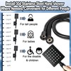 Black Shower Head and Handle Set All Metal, 8'' High
