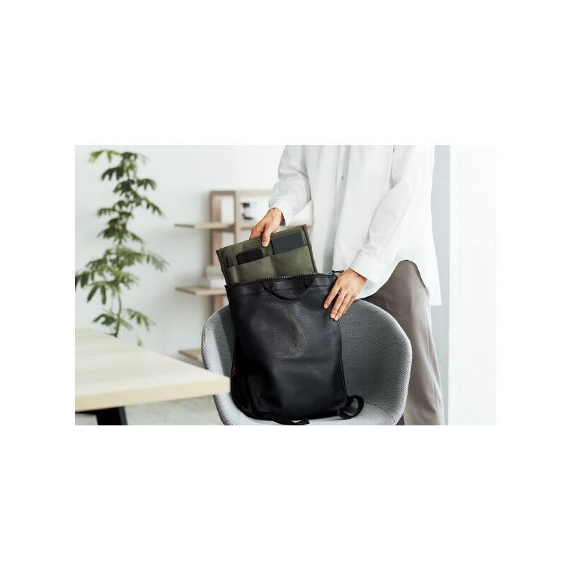 Kokuyo BIZRACK Bag-In Bag, Holds 13.3-inch Laptops, Vertical, Gray, Kaha-BRB135M