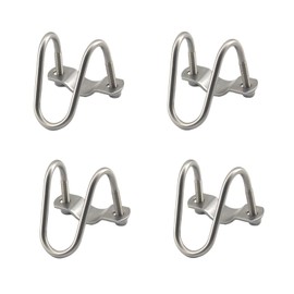 M6x20x25 Stainless Steel Pipe Clip Doule U-Shaped Bolt Screw Cross Tube Buckle Crossover Clamps 4Pcs