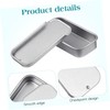 SHOWERORO Practical Tin Boxes for Travel 16pcs Metal Tins Lids