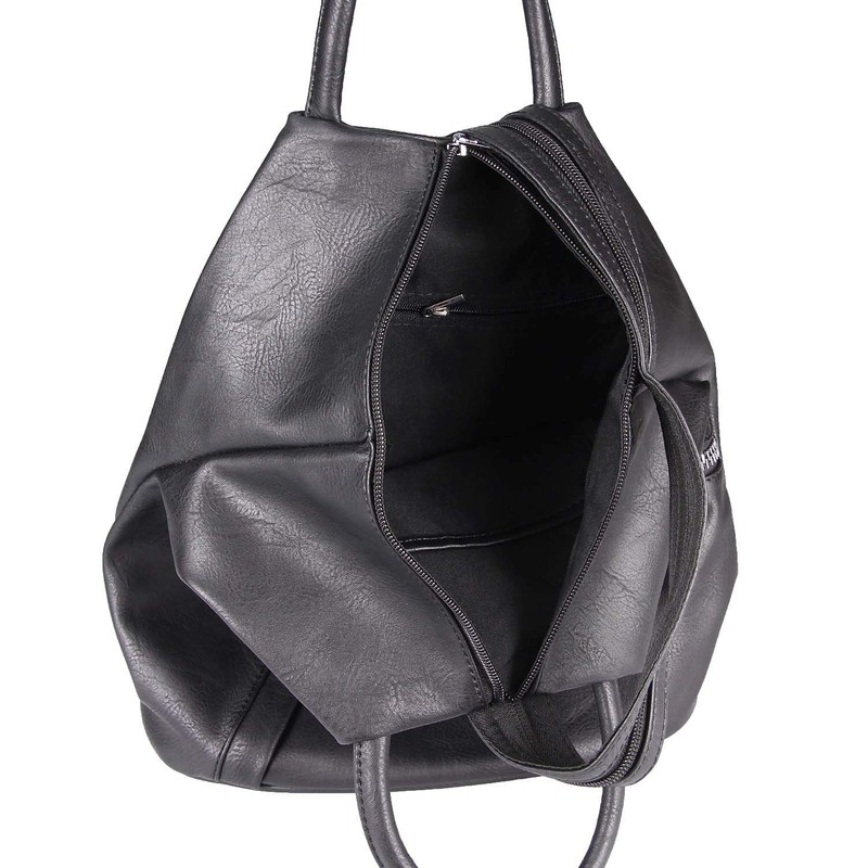 ITALYSHOP24.COM OBC Women's Backpack Shoulder Bag Leather Look Daypack Backpack
