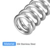 sourcing map Compression Spring, 5Pcs 304 Stainless Steel, 6mm OD,