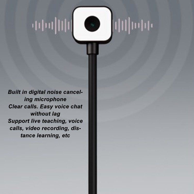 4K USB Document Camera 360 Deg Rotatable Lens Auto Focus