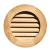 Shed Windows and More Round Wooden Louvered Gable Vents (14"