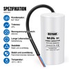 BEEYUIHF CBB60 450V 6uf Motor Capacitor, 50/60Hz Capacitors, Starting Capacitor