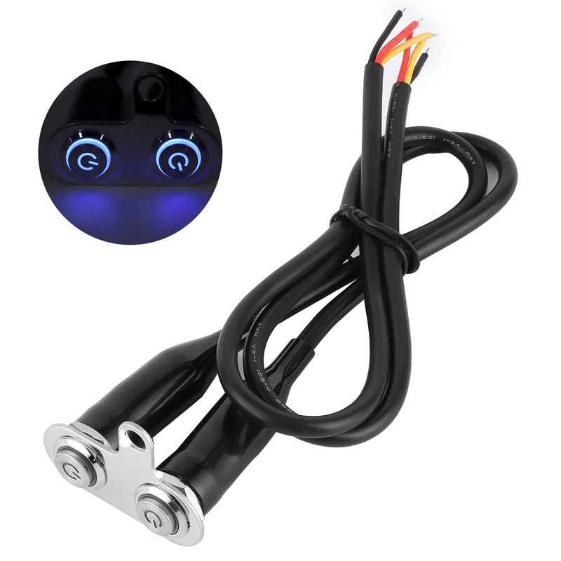 12V Stainless Steel Motorcycle Handlebar Switch LED Modification Bracket Control