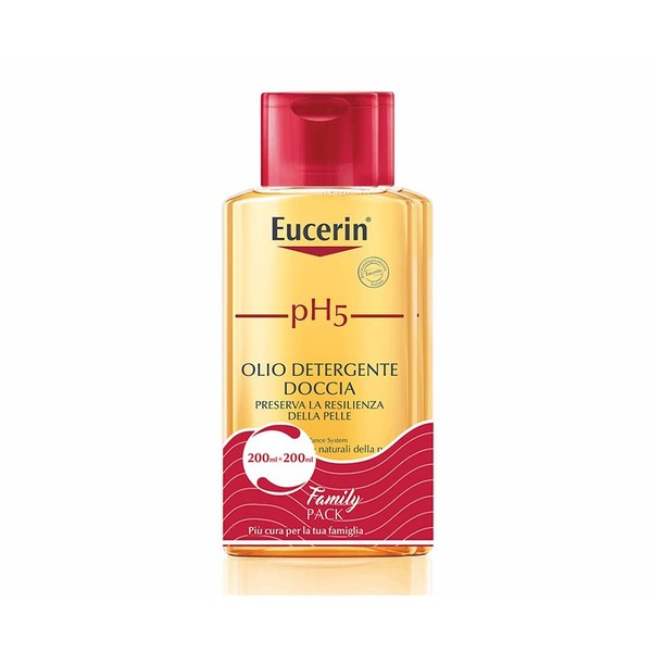 Eucerin pH5 Olio Detergente Doccia, 2 x 200 ml