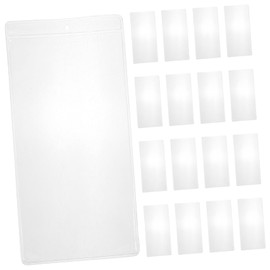 Gatuida 30Pcs Transparent Bookmark Holders Artistic Bookmark Pouch for Wrapping and Protection Display Sleeves for Stylish Bookmarks