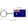 Paquete de 2 llaveros con bandera de Australia (Australia), Australia,