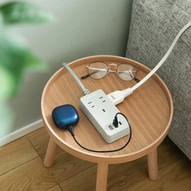 Fargo POWER-SUPPT (FULLY COLOR CORD USB PD30W TYPE-C TYPE-A 4 AC) 6.9 ft (1.8 m) 9 Colors (Light Gray)