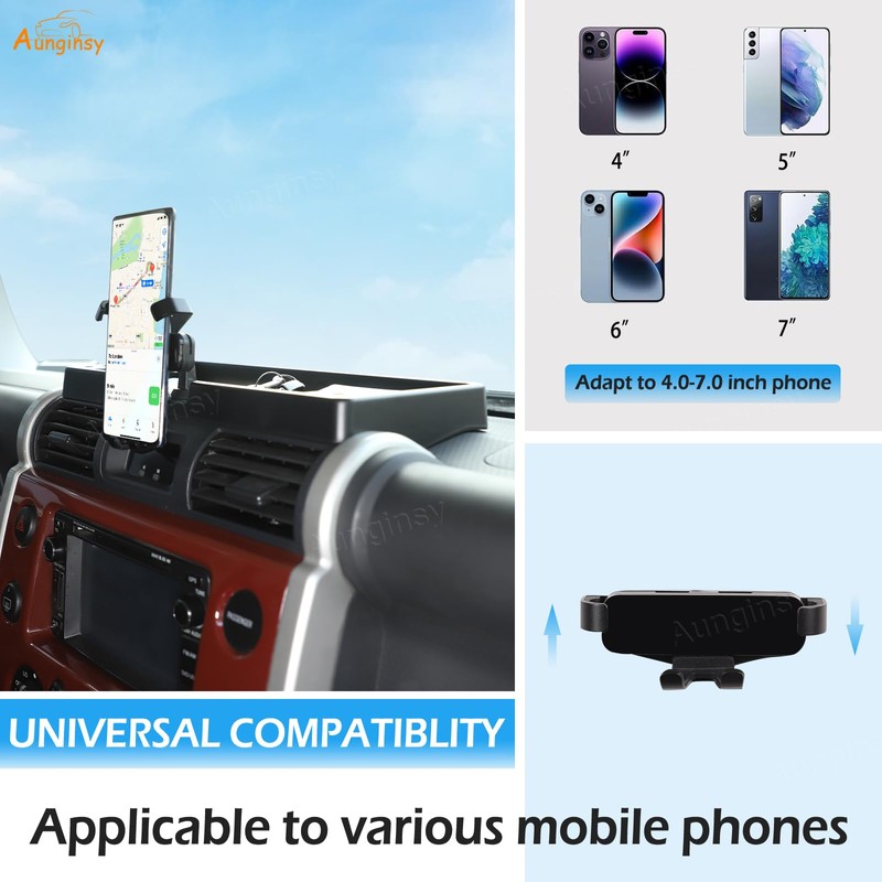 Aunginsy Center Console Dash Storage Tray Compatible with Toyota FJ