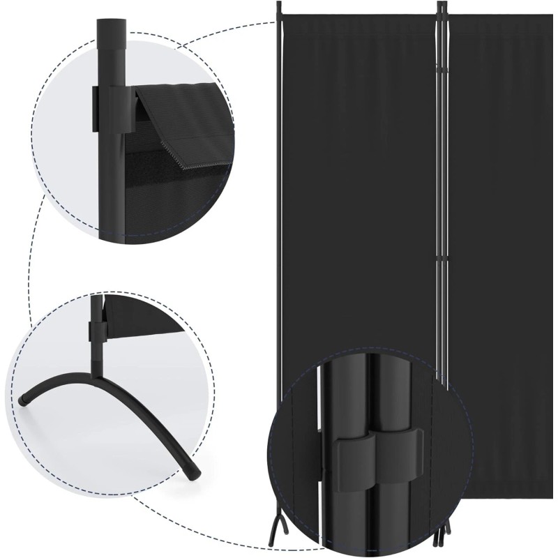 ecolinear Upgraded Room Divider Folding Privacy Screens 4 Panel Partitions