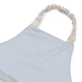 COLORFUL CANDY STYLE N1256430 Children's Apron, 51.2 - 63.0 inches (130 - 160 cm), Solid Color, Dull Light Blue, For Boys And Girls, Triangle Width Set, Elementary School Students, Easy To Put On And